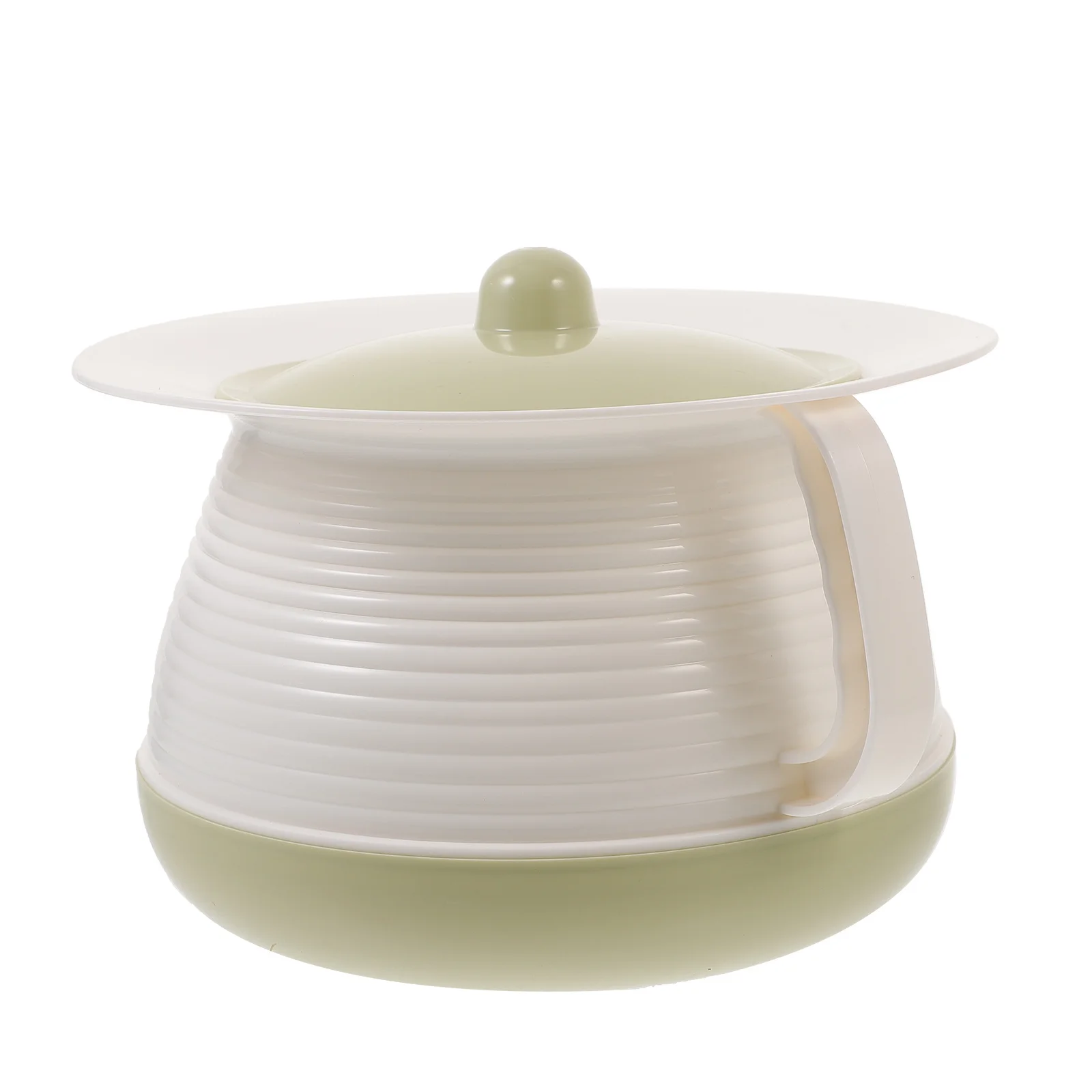 1 قطعة وعاء البول السميك غرفة بلاستيكية متينة مع غطاء قاعدة عدم الانزلاق المحمولة للبالغين الاطفال غرفة المنزلية سطل الاستخدام الليلي #4