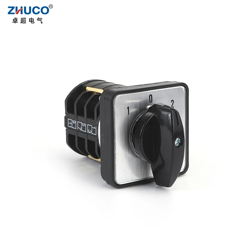 ZHUCO LW8D-10D404-3B 3 Positions 3 Poles 12 Screws 10A Cam Switches Rotary Switch Changeover Control Switch For Electric Motors