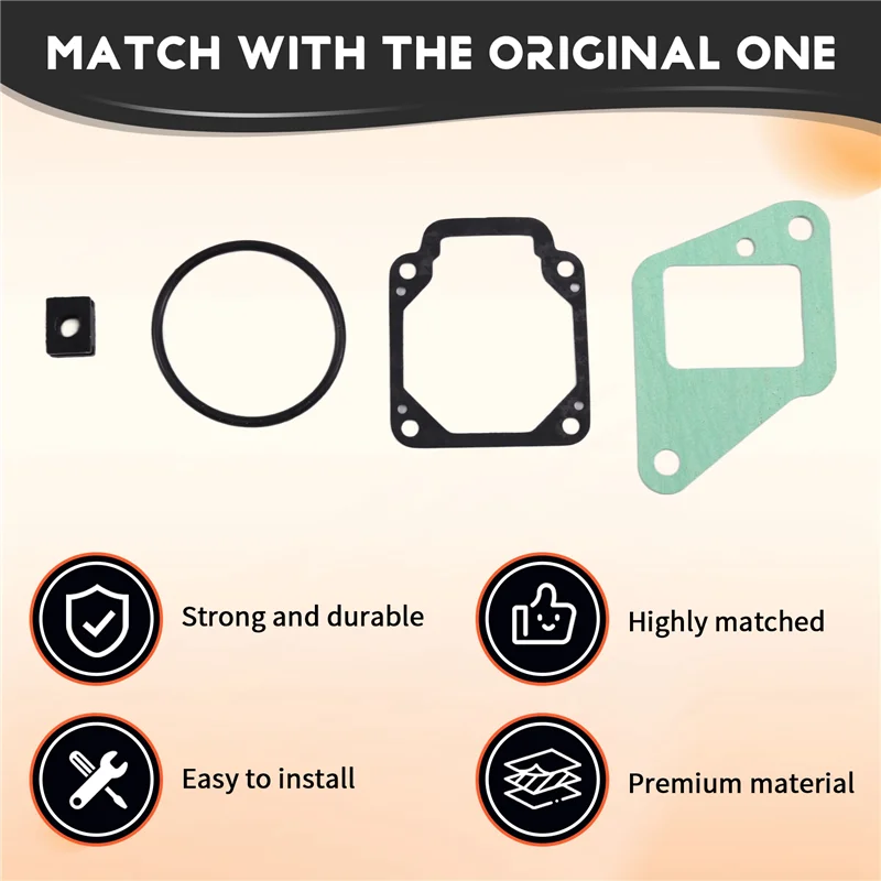 Kit de repuesto de junta de cabezal eléctrico 6E3-W0001-A4 para motor fueraborda 4HP 5HP 6E3-W0001