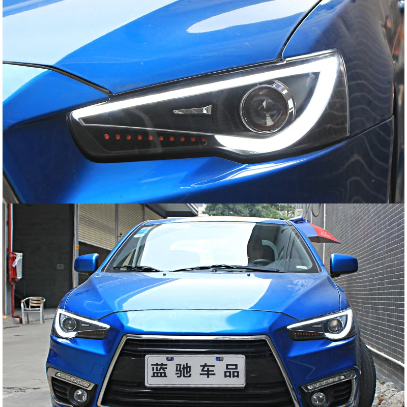 Head Lamp For Mitsubishi Lancer EX Headlights 2009-2018 LED Headlight LED DRL Hid Option Beam Accessories