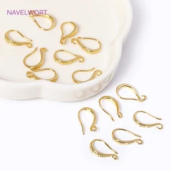 18K Gold Plated Ear Wire For Earrings Making Supplies Earwire Earring Hooks with Open Loop DIY Accessories