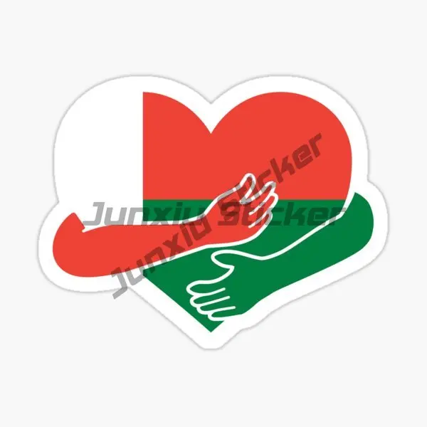 MADAGASCAR Flag Personalized PVC Decal Accessories for Decorate Bumper Vinyl Self-adhesive Car Sticker