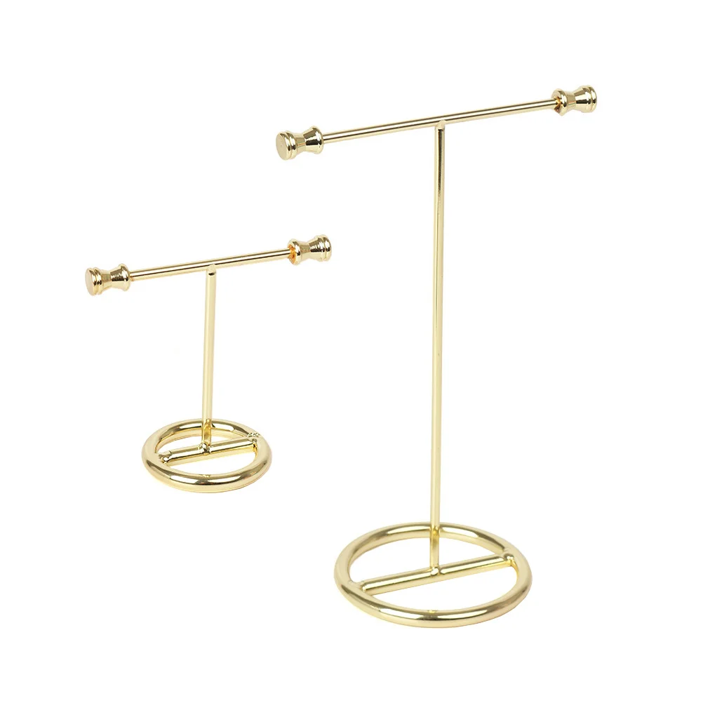 

2pcs Jewelry Display Rack Premium Iron T-Shape Earrings Holder For Necklace Bracelet Storage Desktop Adornment Jewelry Storage