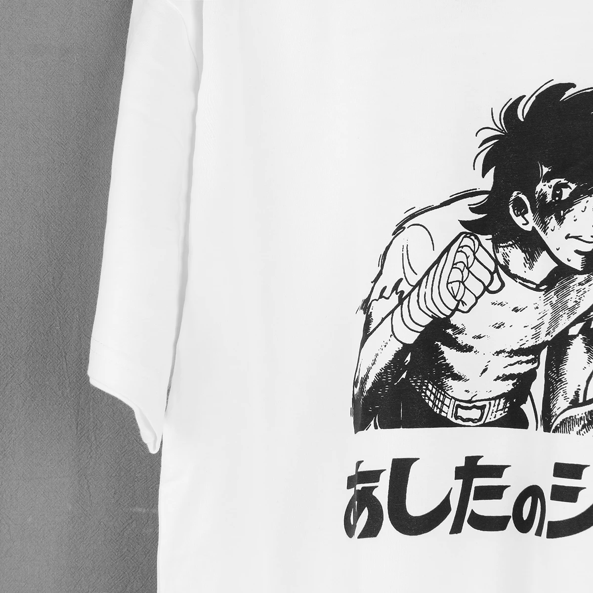 Ashita no Joe T-Shirt Japanese Anime Hajime no Ippo Megalo Box Men Summer White Cotton Tee Shirt