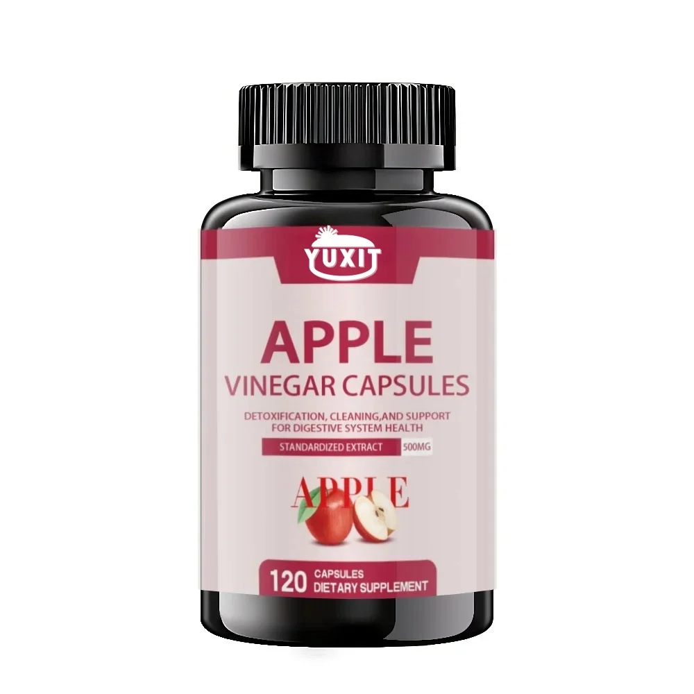 YUXIT  Minch Apple Cider Vinegar Capsules Max 400mg Natural Raw with Cinnamon Ginger & Cayenne Pepper Detox Vitamin C Supplement