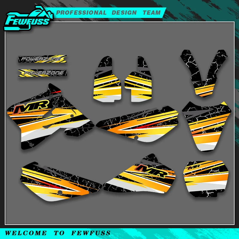 

Fewfuss For SUZUKI RM85 2001 2002 2003 2004 2005 2006-2020 Graphics Decals Stickers Motorcycle Background Custom Number