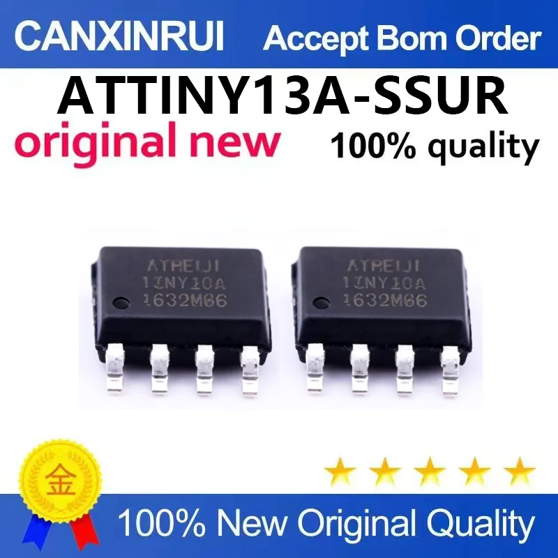 (5pcs-100pcs)Brand new original ATTINY13A-SSUR SOIC-8 chip AVR 8-bit microcontroller