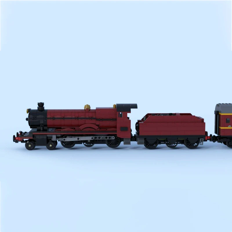 Star Movie Railway Passenger Train Magic Express Steam Locomotive MOC Building Blocks Assembly Model Creative Bricks Toys Gifts