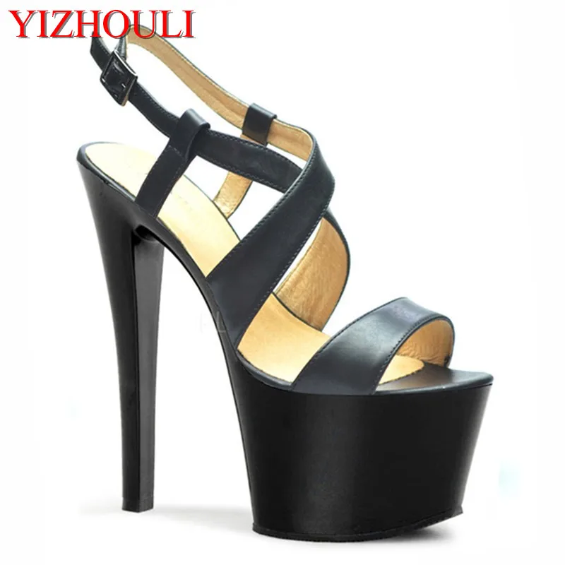 

The new women's stilettos cross bandages, Romanesque shoe party , and summer sexy women with 17 centimeters high dance shoes