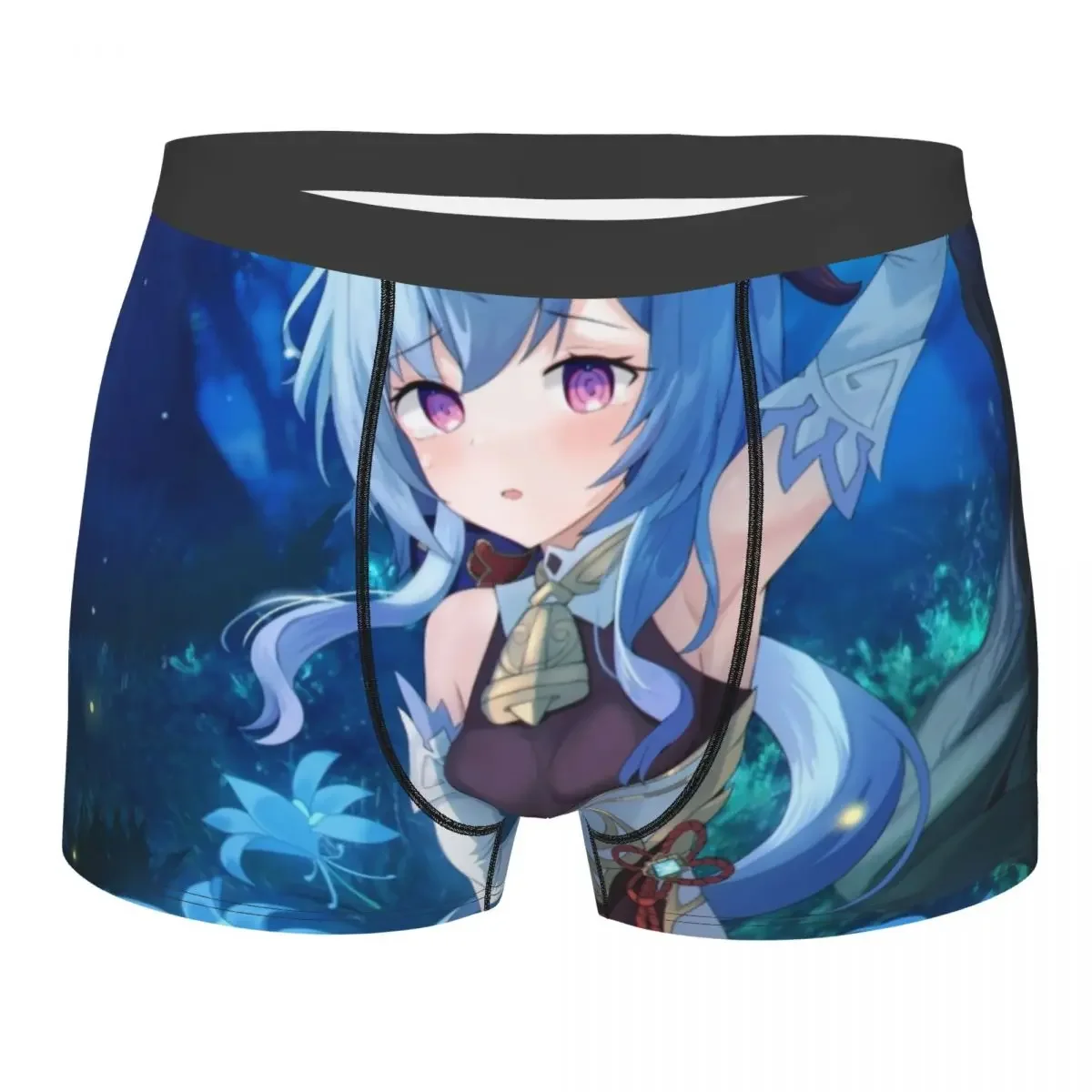 

Custom Genshin Impact Anime Game Boxer Shorts For Homme 3D Printed Male Kawaii Ganyu Underwear Panties Briefs Soft Underpants