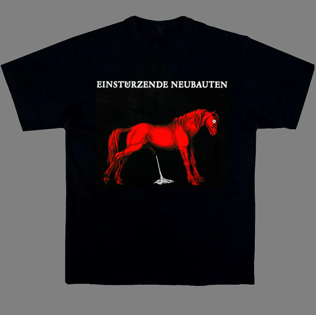 German Blacksmith Industry Group Retro Music Art Summer Casual T-shirt Men's and Women's Luxury Brand Top 2026 New Art