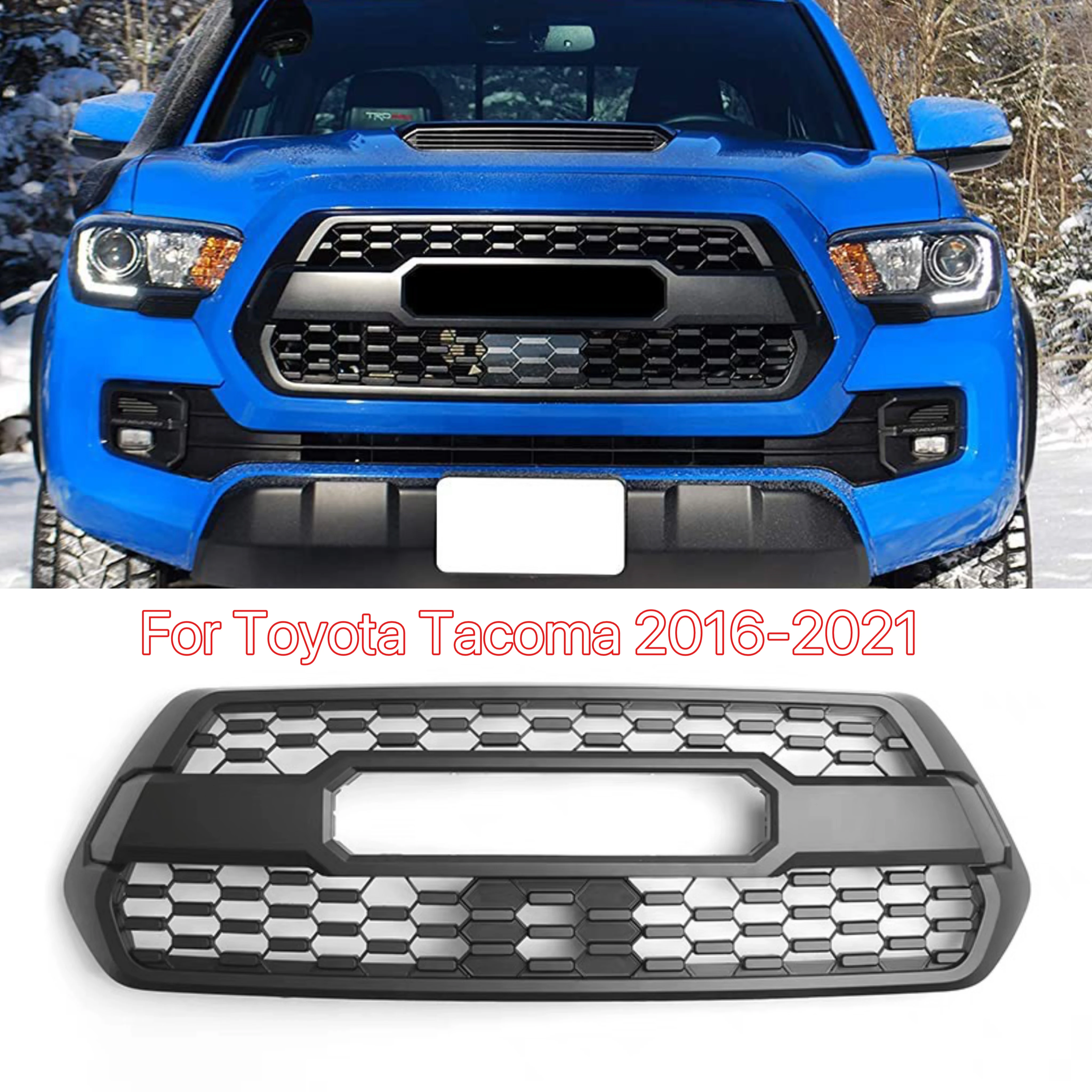 

For Tacoma Racing Grill For Tacoma 2016 2017 2018 2019 2020 2021 Front Bumper Grille Grills For Trims Front Grill Mesh