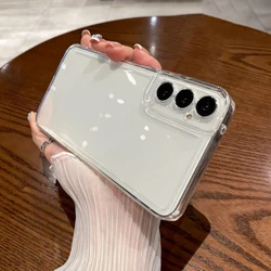 Transparent Case For Samsung Galaxy A55 A35 A25 A15 5G A16 A26 A36 A56 S25 Ultra Capa HD Clear TPU Silicone Soft Cover S25 Edge