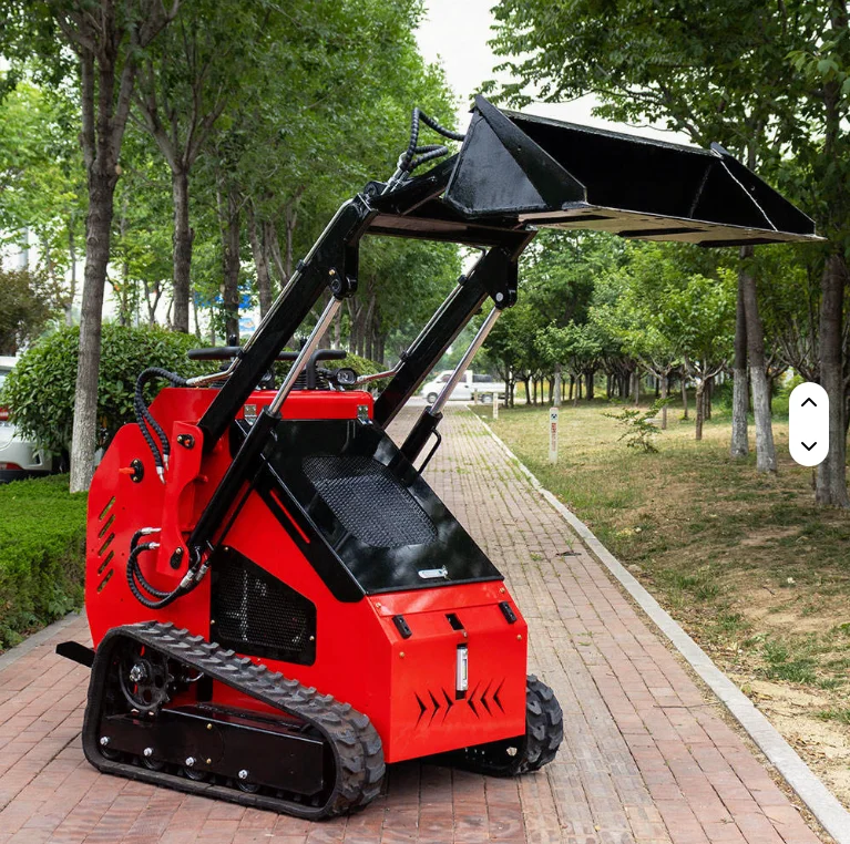 Envío Gratis SDLOT S390 Minicargadora de Dirección Deslizante con Plataforma para Operador, Diésel, CE EURO5 EPA, 500 kg, con Pala Quitanieves para Limpieza de Nieve en Caminos Rurales