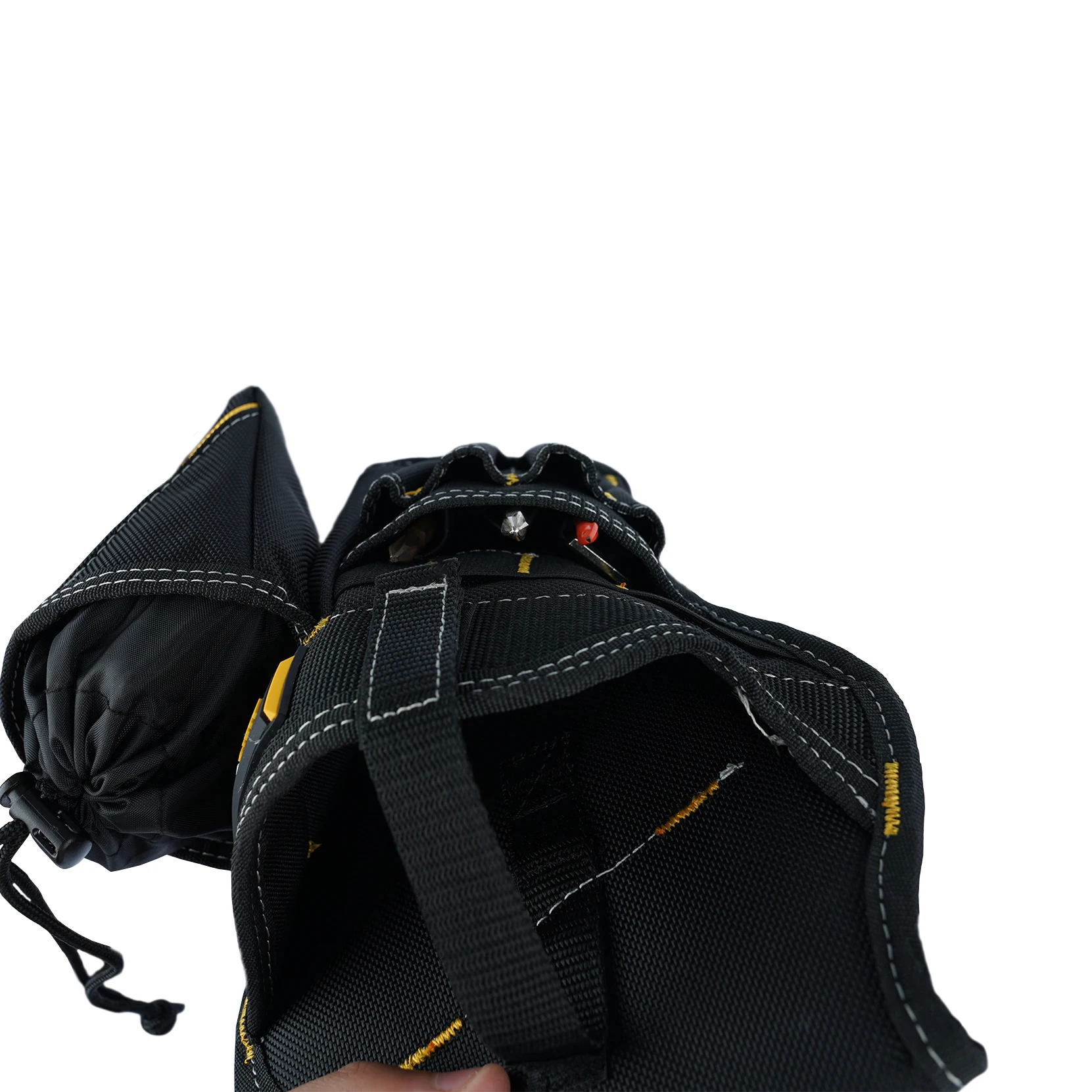 Bohrerholster Schlagschrauberholster mit Bitbeutel Heavy Duty Schlagholster für Werkzeuggürtel – Detail 5