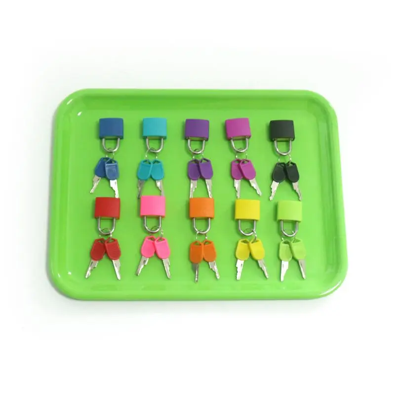 8/10pcs/set Colorful Montessori Locks Keys Set Children Early Learning Educational Preschool Sensory Toys Kit