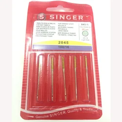 Singer Premium Ball Point Sewing Machine Needles 2045 - Sizes 80/11,100/16- 1pack =5pcs Singer needle