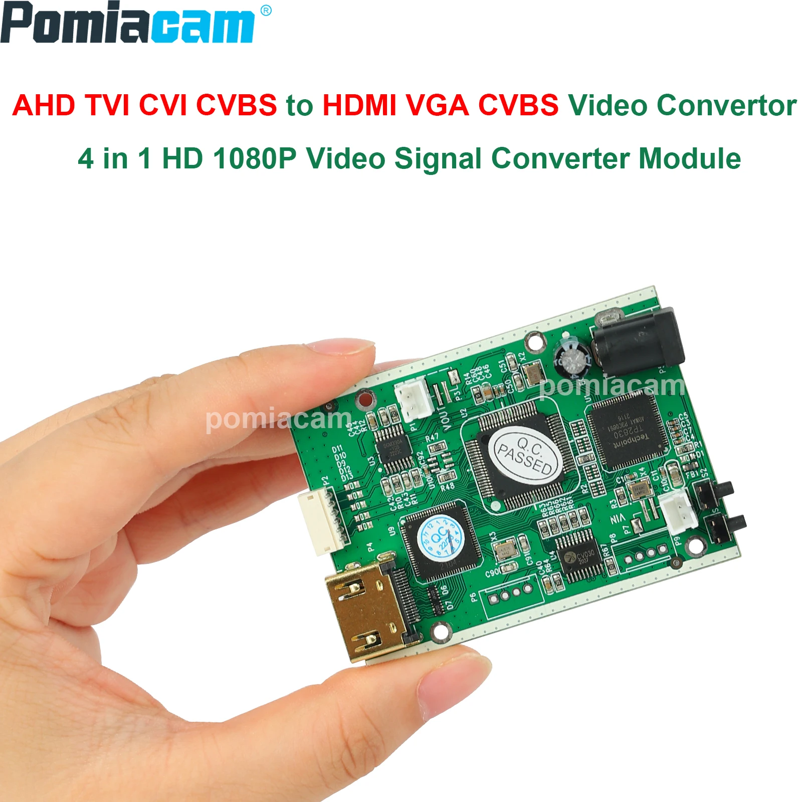 Video Converter AHD41 Board HD Video Signal Coverter AHD CVI TVI CVBS To HDMI VGA Converter Module 1080P Video Board