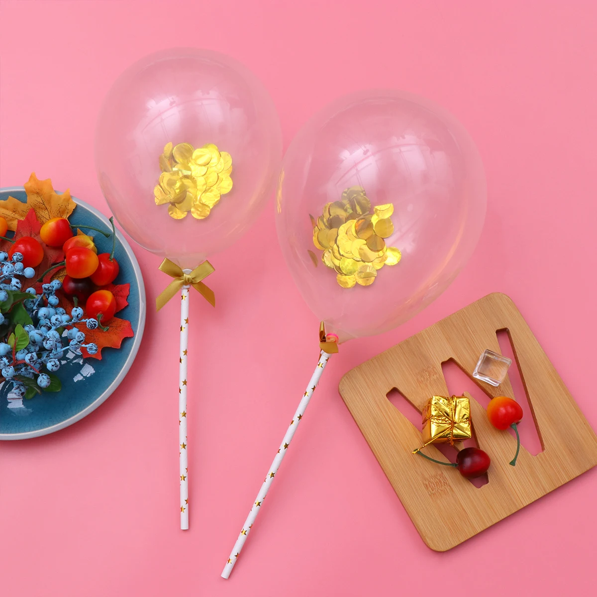 

10 Pcs Decorations Cake Decorative Sequins Ornament Toppers Party Birthday