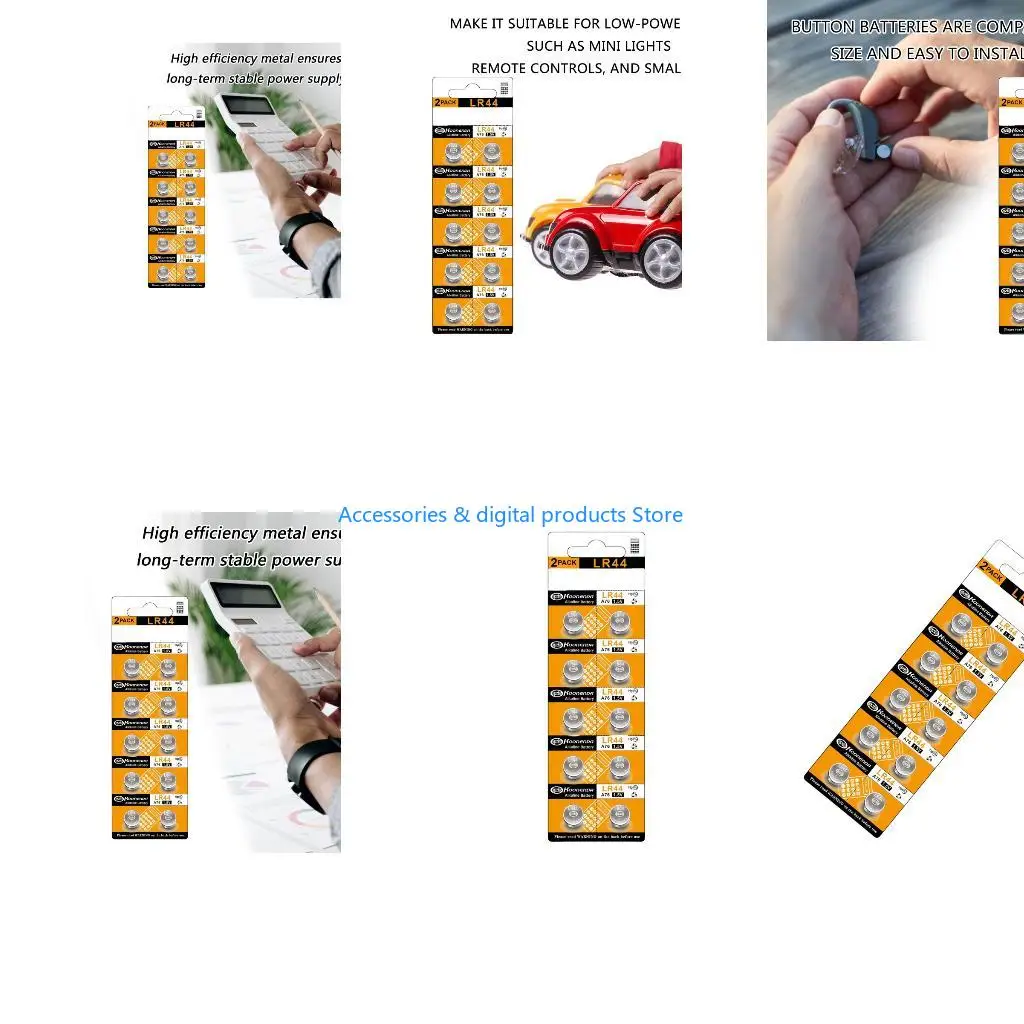 77JD 10/20Pcs AG13 LR44 Lithiums Button Cell Batteries 175mAh for Car Remotes Controls Watches Electronics