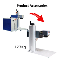 3W 5W 10W 15W Water Cooling Portable UV Laser Marking Machine and Cutting Machine with Rotary for Ring Bottle Glass Wood