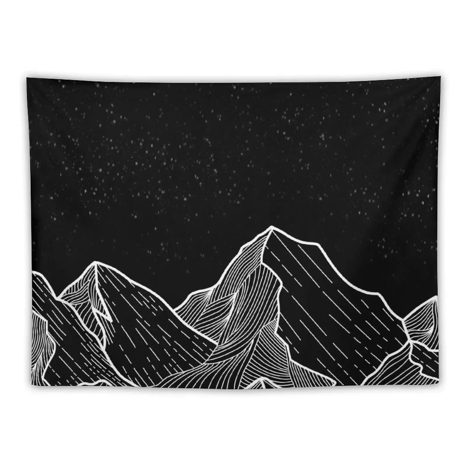 Mountain Sketch Sky Space Tapestry Bedroom Deco Decoration Wall Tapestry