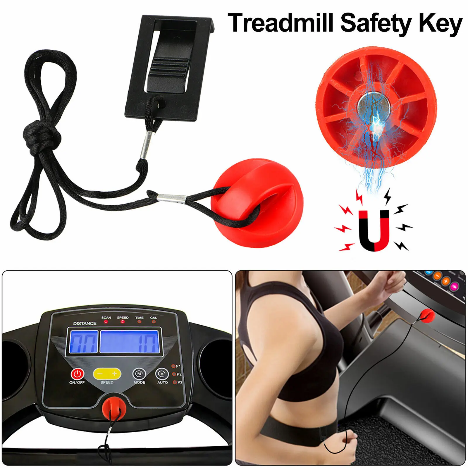 Treadmill Safety Key Universal Running Magnet Security Lock for ProForm Horizon new 2024