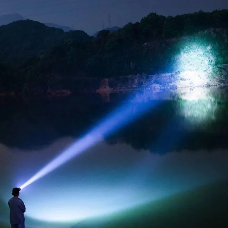 100000LM Powerful Headlamp Portable Rechargeable LED Lamp Super Powerful Head Flashlight Long Range LED Headlamp For Fishing