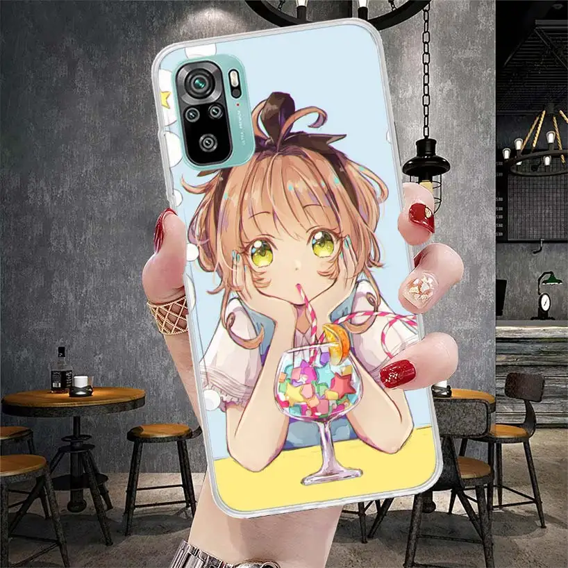 CardCaptor Sakura Anime Soft Phone Case For Xiaomi Redmi 9A 9C 9T 10A 10C 12 12C 10 9 10X 8A 8 7A 7 6A 6 Pro K40 K20 K30 Cover