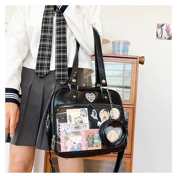 Frauen japanischen Stil Trend kawaii Süßigkeiten Farbe große Kapazität ita Tasche Mode Student adrette Umhängetasche Messenger Umhängetasche – Detail 34