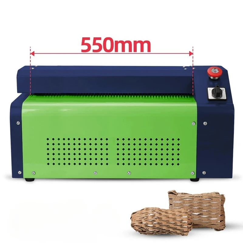 

550mm Waste Paper Max 10mm Thick Carton Box Shredder Cardboard Perforator for Paper Strip Cutting