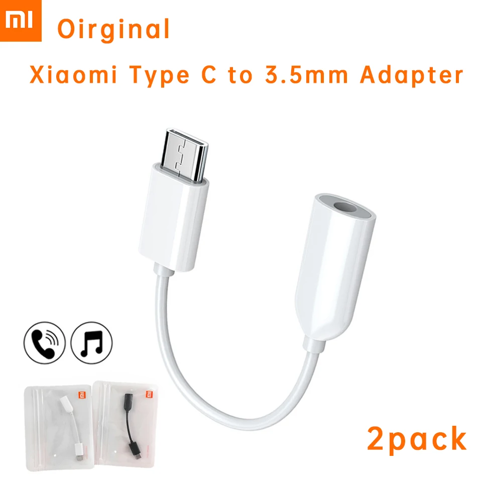 Xiaomi Original Usb Type C To 3.5mm Headphone Jack Converter For Mi 13 12X 12 11 12T Pro 11T Poco F4 3.5 MM Aux Audio Adapter