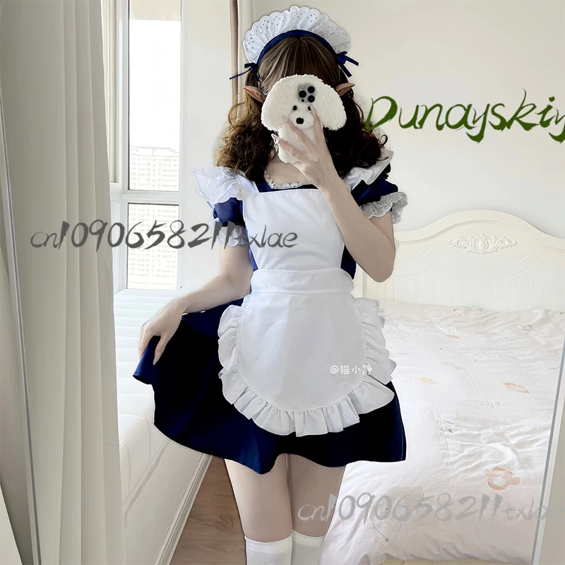 Plus Size Angel Maid Cosplay Dress - Anime Lolita Gothic Kawaii Costume cosplay  for Women Lace Apron Frilly Skirt