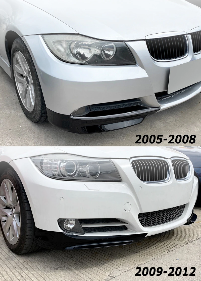 Car Front Bumper Wrap Corner for BMW 3 Series E90 E91 318i 320i 330i 2005-2012 LCI Spoiler Exterior Tuning Parts Car Accessories