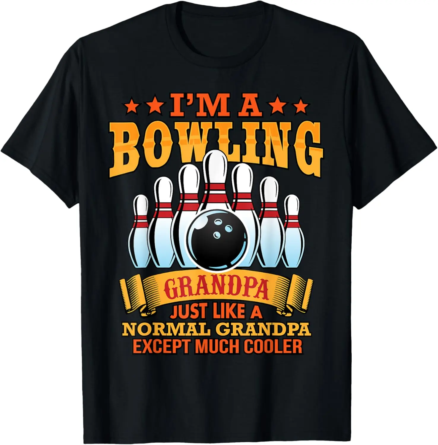 

Новая футболка - Футболка «Я Боулинг-дедушка» Just Like A Normal Grandpa Tee Papa