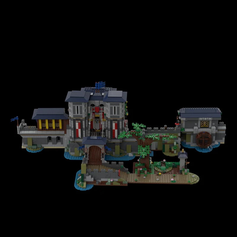 Castello medievale Modello Moc Mattoni da costruzione Modulare Falcon Knight Conserva blocchi tecnologici Regali di costruzione di giocattoli fai da te di Natale
