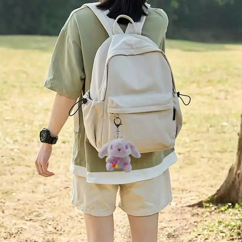 Plush Keychains For Backpacks Funny Gradient Color Plush Toy Keychain Small Plush Keychain Creative Purse Backpack Charm