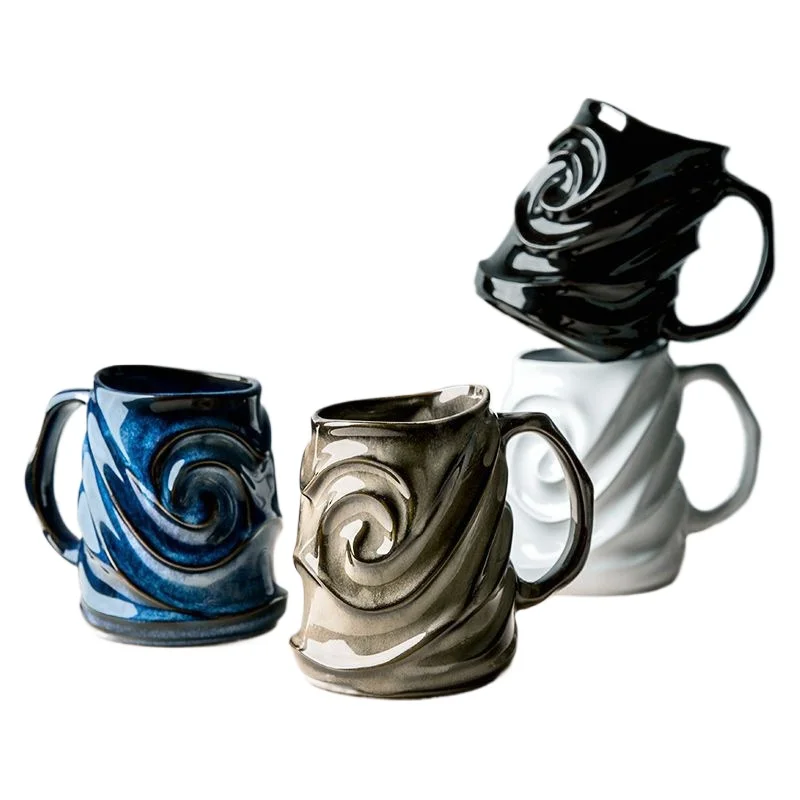 

Retro style cup, high value, mug personality trend fashion ceramic large capacity