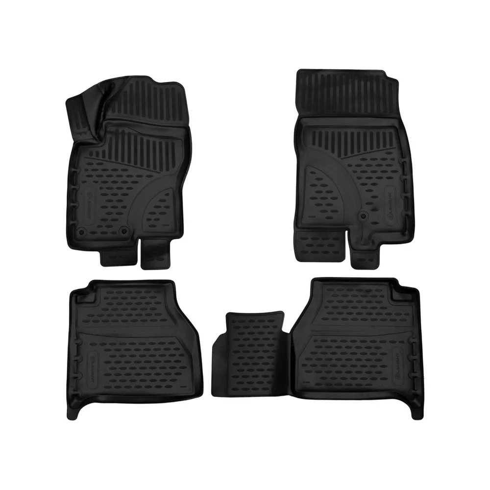 

Floor Mats Liner for Nissan NP300 Navara 2016-2020 Black TPE All-Weather 4x United States