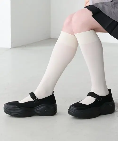 

Japanese Summer Comfortable Non-slip Magic Buckle Platform Sports Casual Shoes Dark Loli Round Head Mary Jane Shoes for Women