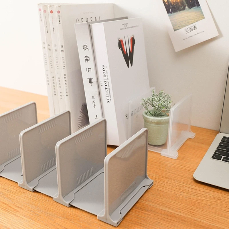 Durable Bookends Support Desk Organizer 4.33x4.21x3.74 inches Book Stopper Non-skid for Book Shelves Office Home Library