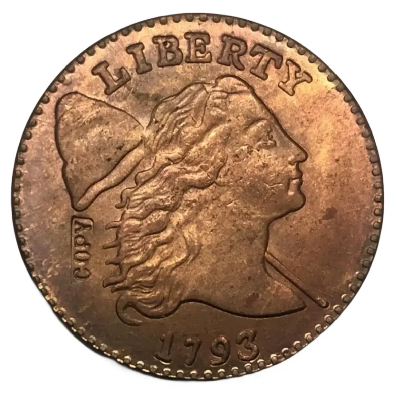 1793 لنا LIBERTY CAP سنت واحد بالضبط نسخة