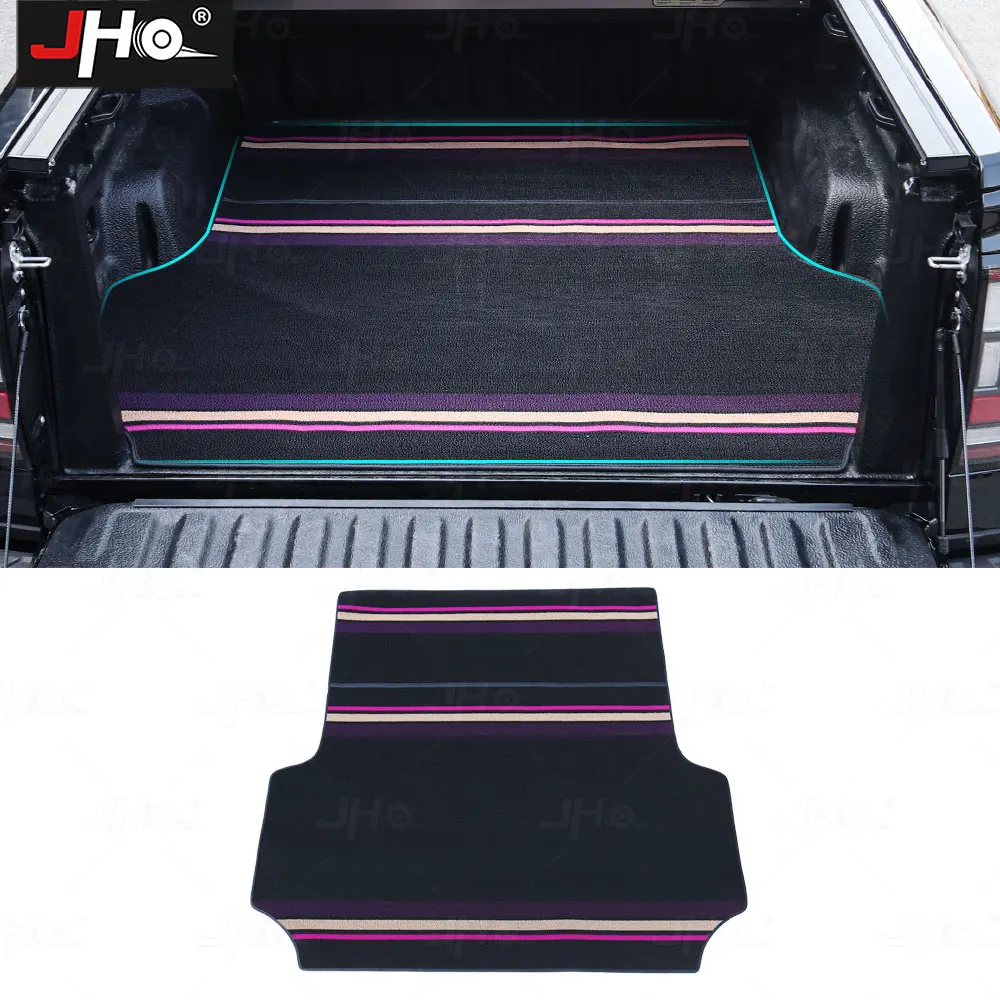 JHO Trunk Cargo Mats Custom Fit For Ford Ranger 2023 2024 Sheet Carpet Mud Durble Material Boot Liner Protector Accessories