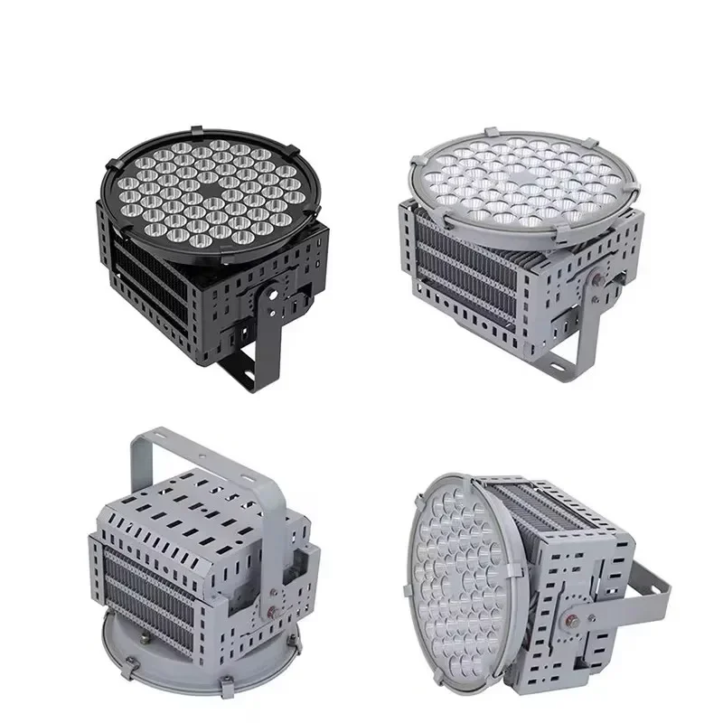 200W AC 220V High Power Outdoor LED Flood Light round Waterproof Stadium Construction Engineering Lighthouse Spotlight