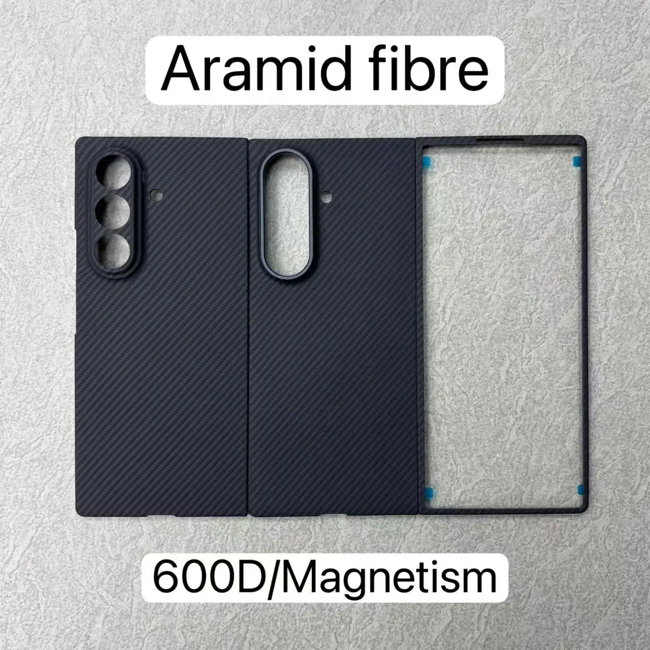 Compatible with Samsung Z Fold 7 Lightweight, Shock-Resistant, Foldable 600D Aramid Fiber Phone Case and 1500D Protective Cover