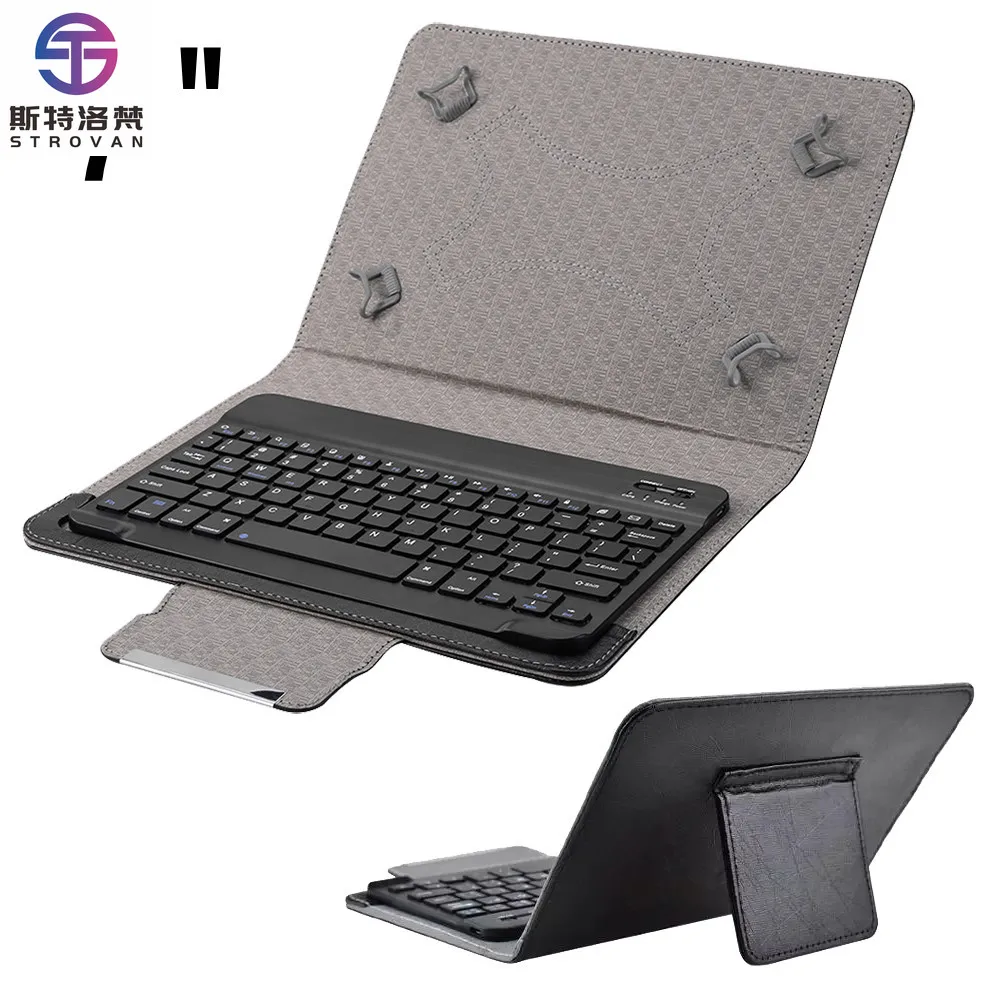 

USB Trending Portable 7" Wireless Mini Keyboard Leather case for Tablet Stand Pc Gaming Keyboard Cover