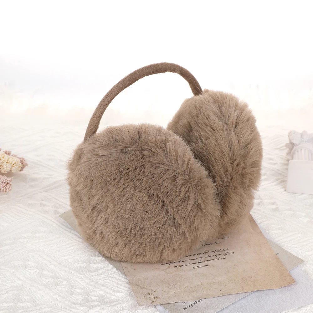 1pc New Women Antifreeze Earmuffs Winter Warm Plush Earmuffs Folding Ear Muffs For Ladies Outdoor Ear Protector Girls Ear Cover