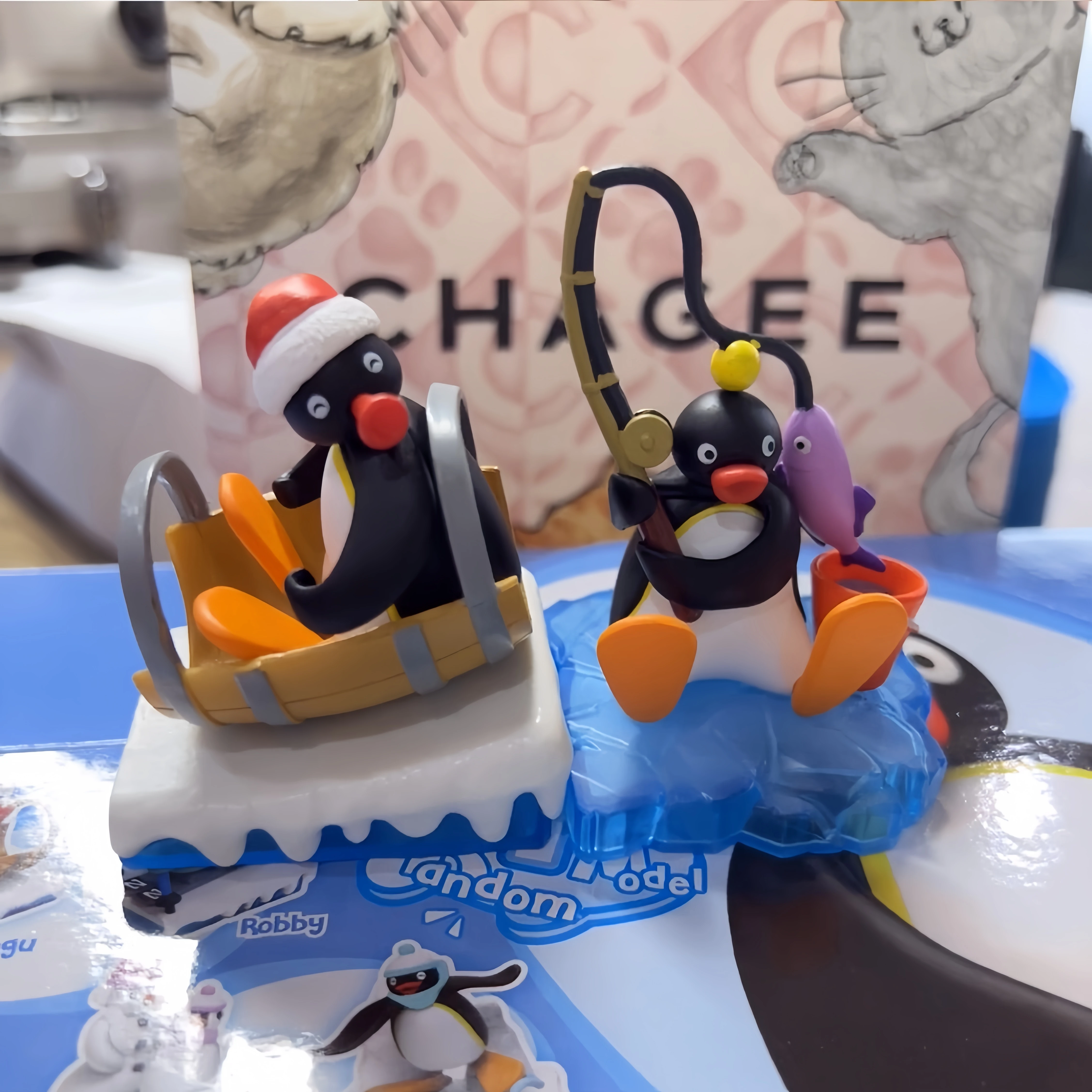 Pingu Penguin Ski Series Surprise Blind Egg Mini Micro Scene Gacha Anime Collectible Figure Ornament Birthday Christmas Gift - view 5