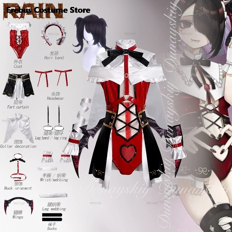 Halloween Cosplay Needy Girl Overdose Game Rain Ame Superchat Demon Angel Chan …