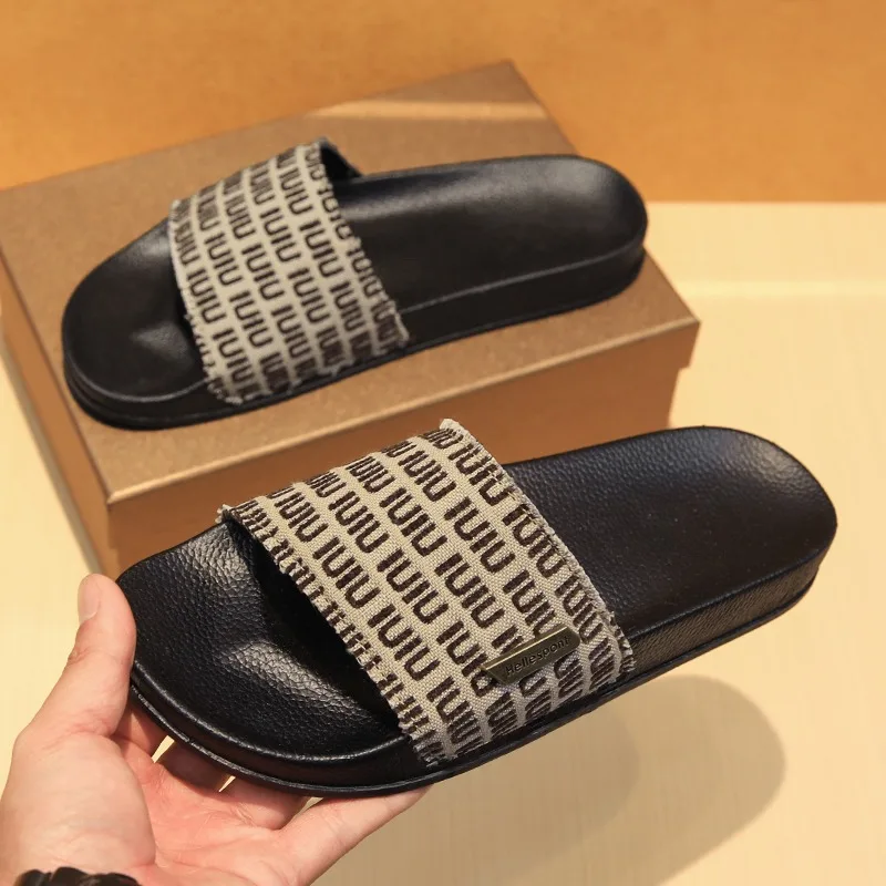Casual One Strap Slides For Men, Fashion Student Style, Comfortable Soft Sole All Match Indoor Outdoor Slippers